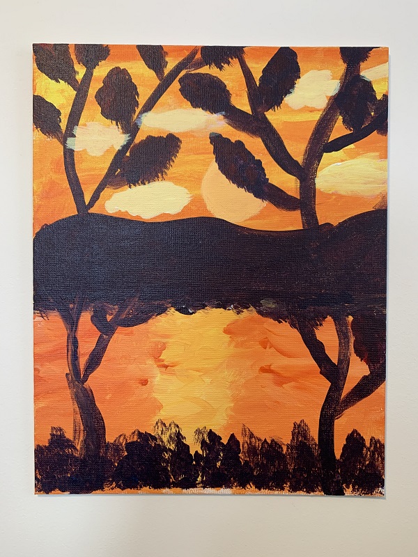 Sunset painting by Klara D.